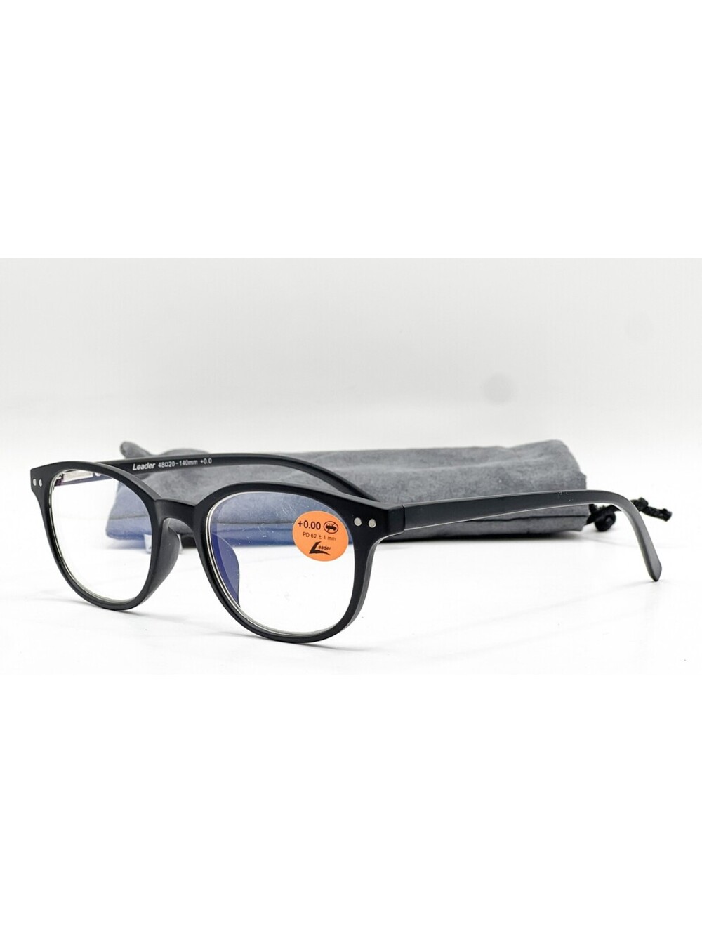 Leader 225222000 Matte Black Safety Authentic Eyeglasses 48-20-140